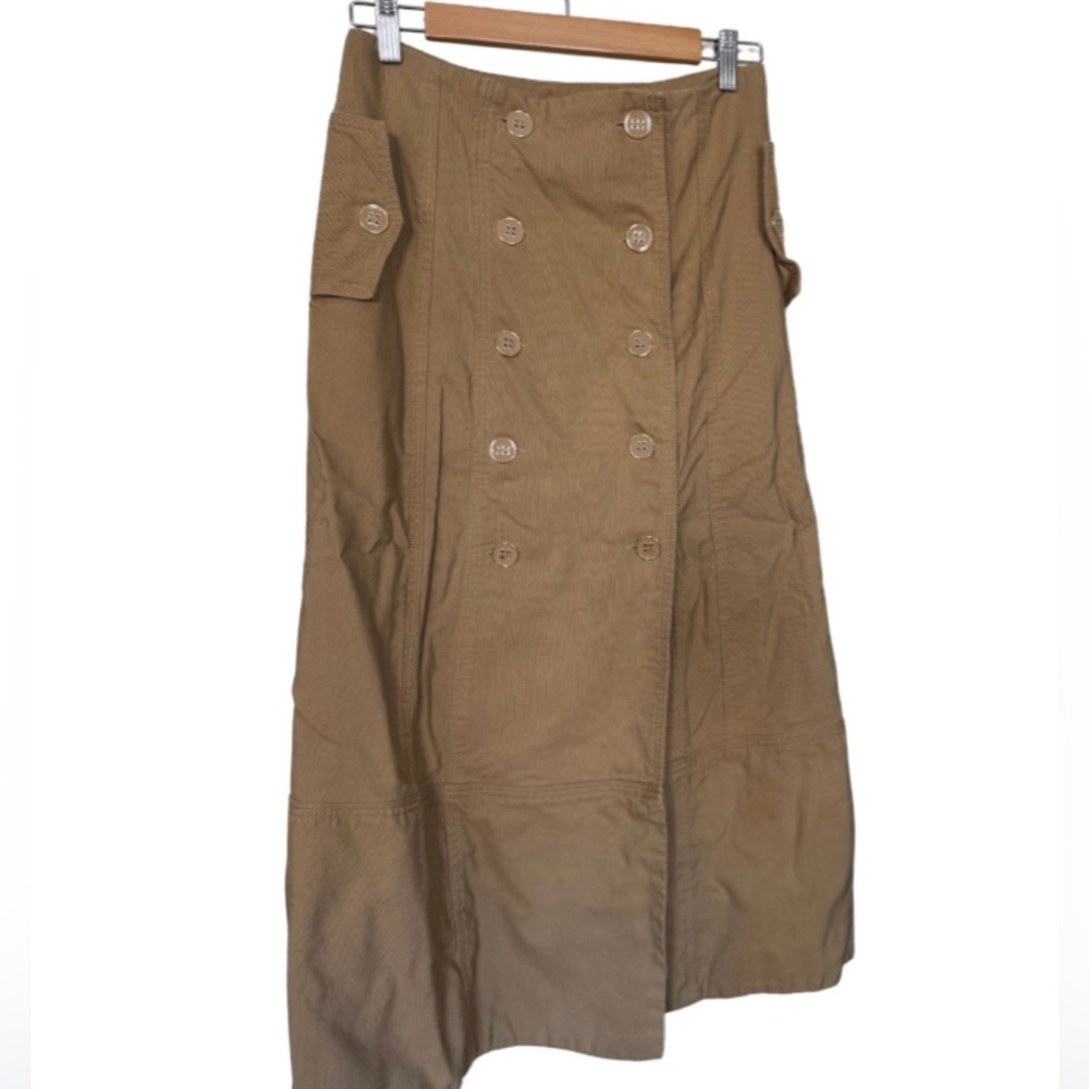 Farm Rio Double Breasted Midi Skirt